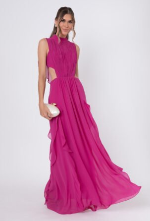 Vestido Melinna Fúcsia