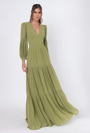 Vestido Louise Verde Oliva