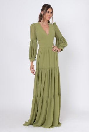 Vestido Louise Verde Oliva