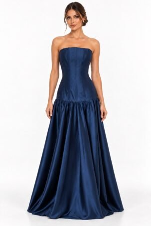 Vestido Isadora Azul Marinho