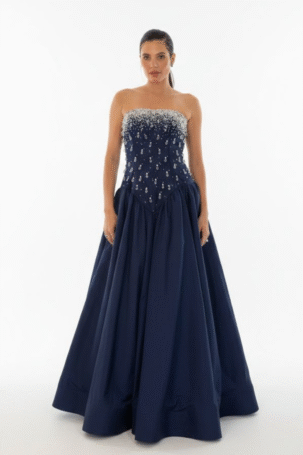 Vestido Vitória Azul Marinho