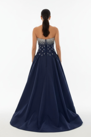 Vestido Vitória Azul Marinho