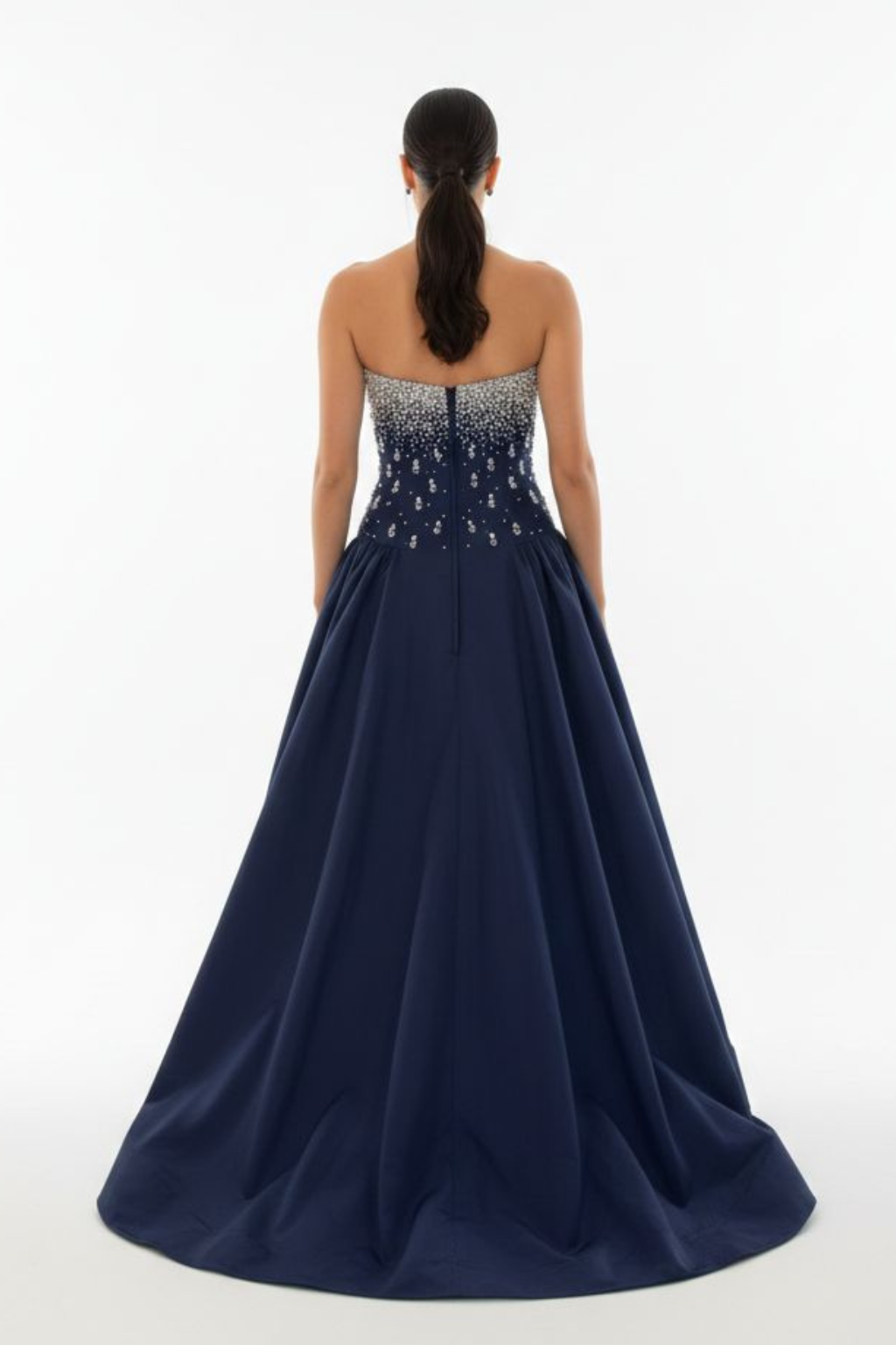 Vestido Vitória Azul Marinho - Imagem 2