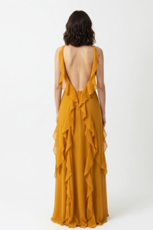 Vestido Melinna Mostarda