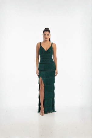 Vestido Lidia Verde Esmeralda