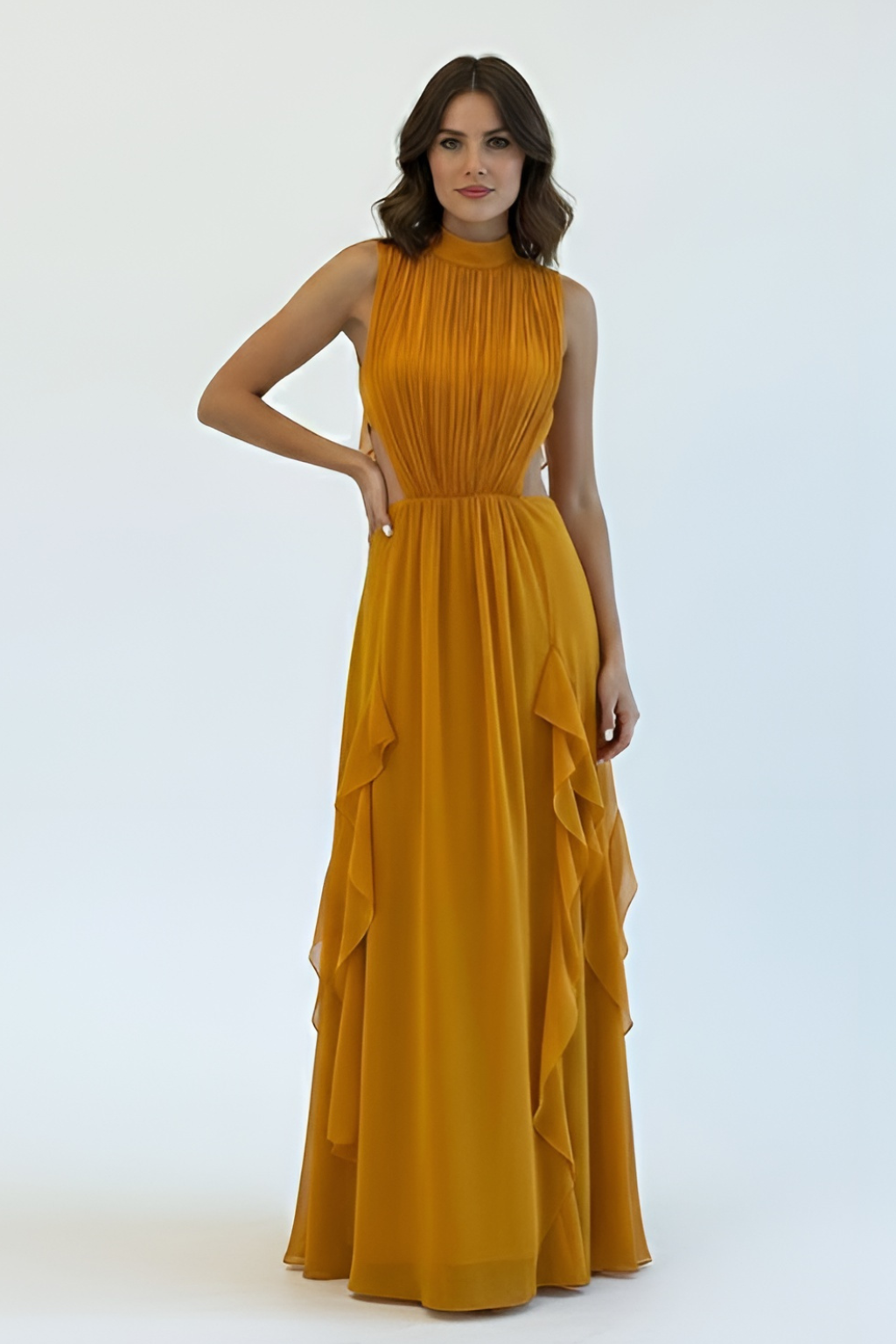 Vestido Melinna Mostarda