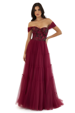 Vestido Viviane Marsala