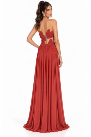 Vestido Vênia Terracota