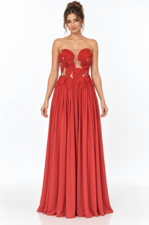 Vestido Vênia Terracota